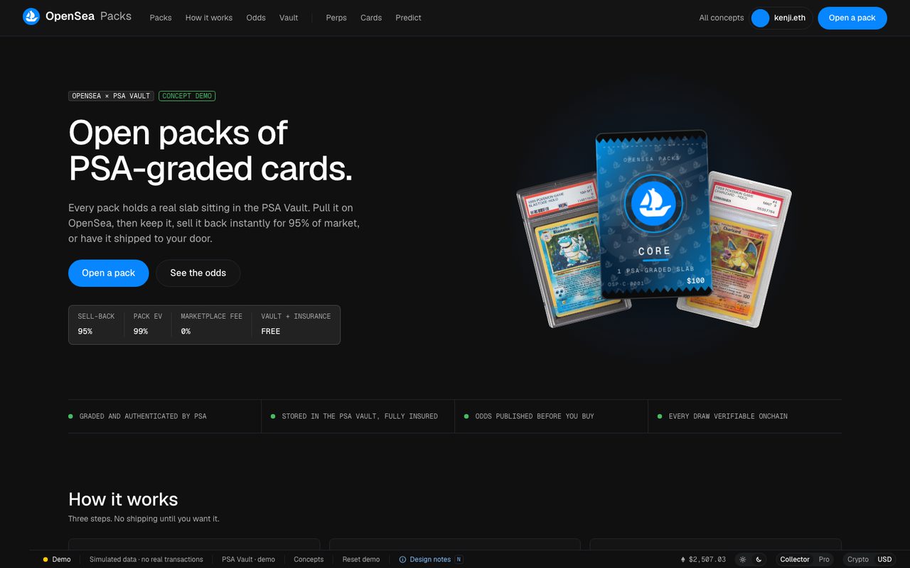Open packs of PSA‑graded cards. — landing page